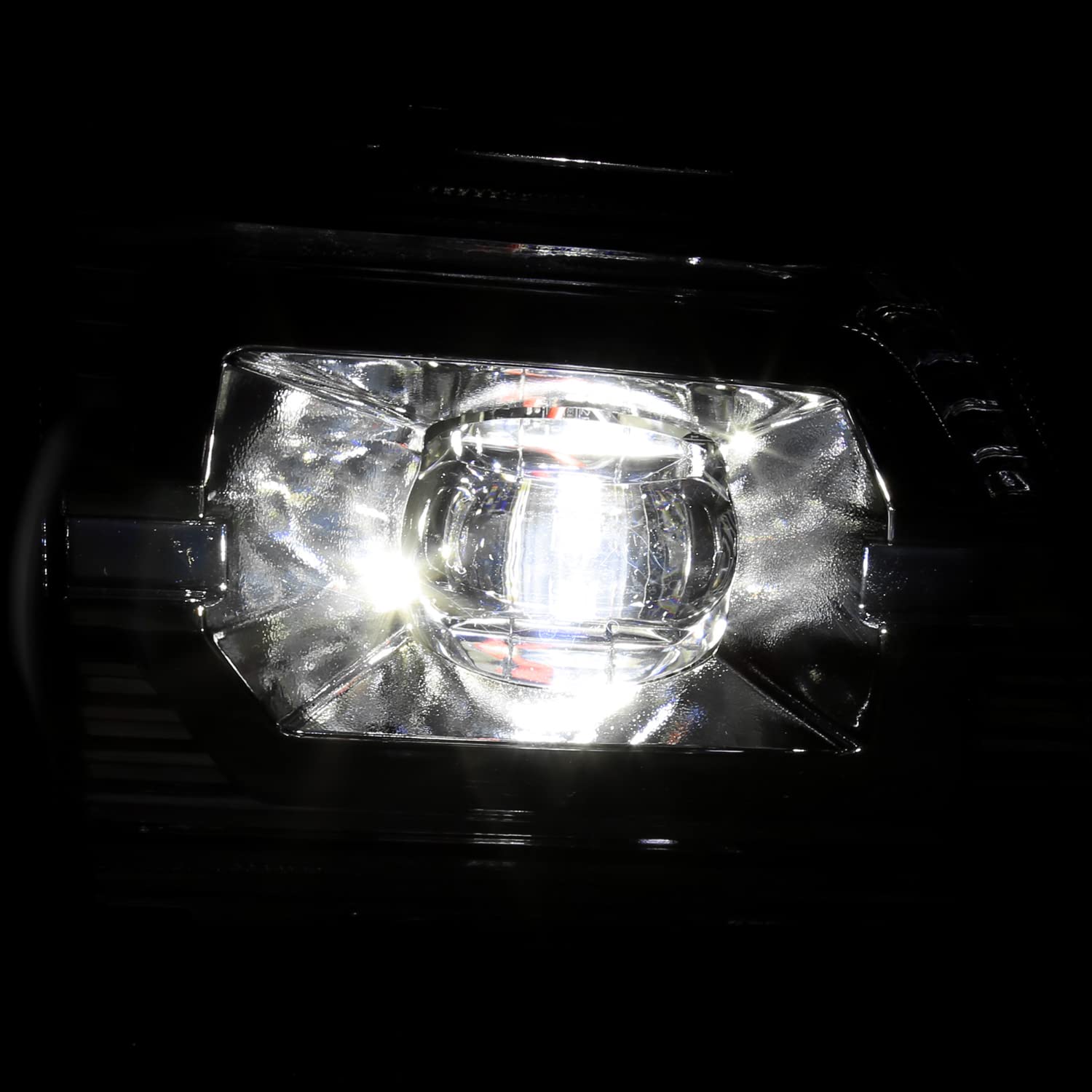 Chrome LED Fog Lights SPEC-D TUNING with Universal Wiring and Switch Compatible with 2019-2022 Chevrolet Silverado 1500, 2020-2022 Silverado 2500HD/3500HD