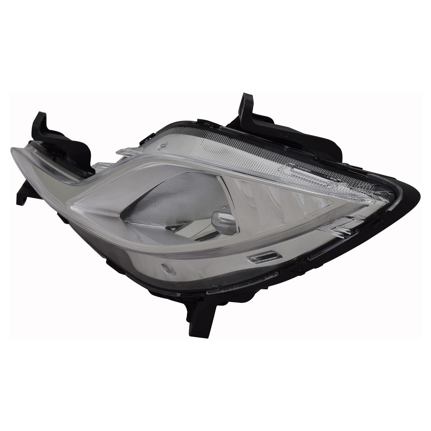 Left TYC Fog Light Assembly Compatible with 2011-2015 Hyundai Santa Fe