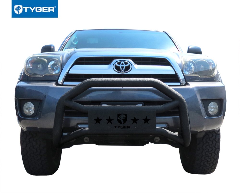Front Bumper Guard Tyger Auto TG-GD6T60458 Compatible with 2003-2009 Toyota 4Runner | Textured Black | Light Mount | Bull Bar