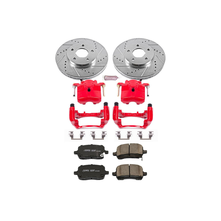 Power Stop Front KC1448 Z23 Evolution Sport Brake Kit (with Calipers) For Chevrolet HHR 2008-2011 [Model Specific]