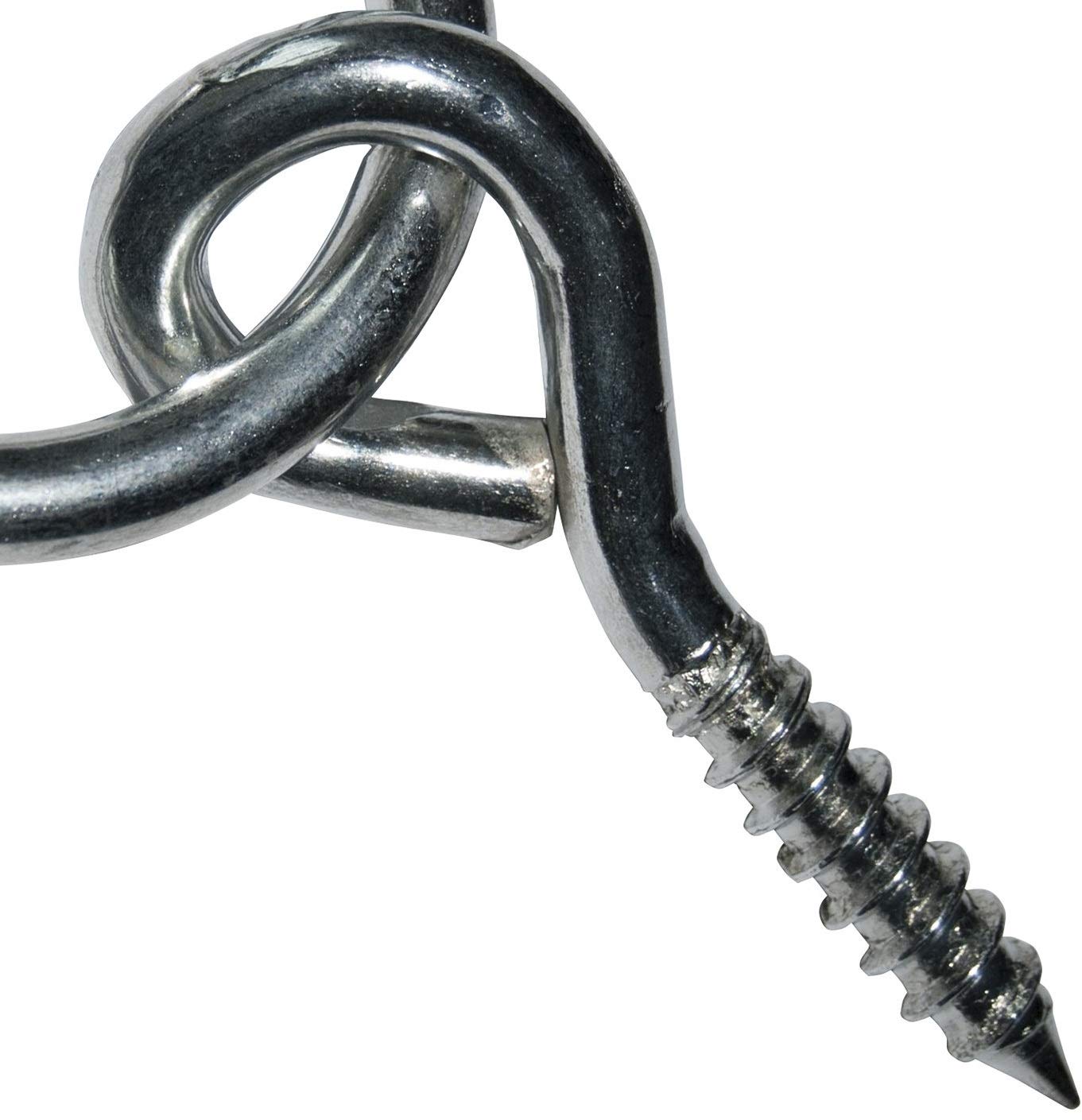 Dock Edge Galvanized Screw-in Dock Ring + 2 x 5/16", 1200lb, Zinc Plated