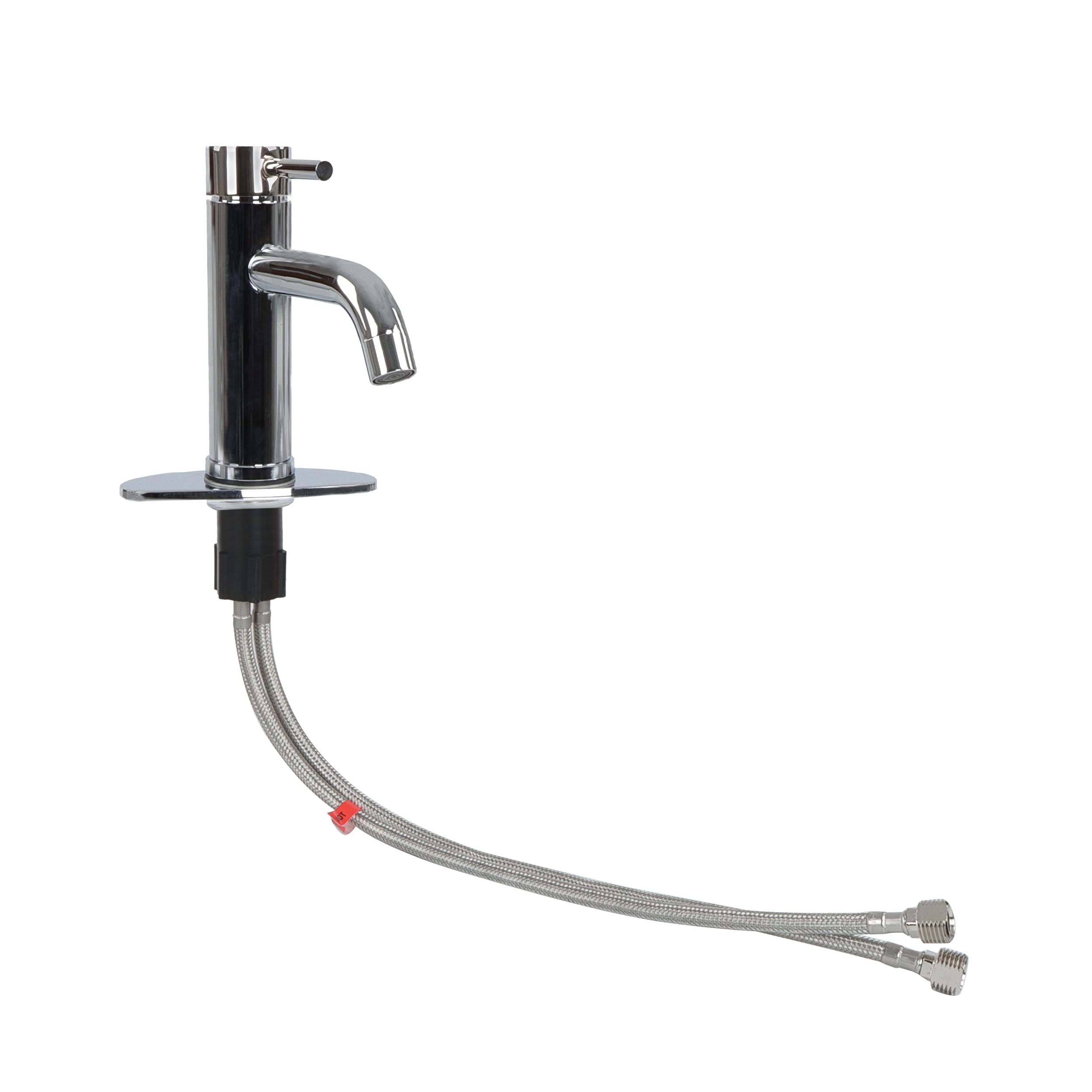 RV Kitchen Faucet Empire Faucets - Chrome Finish Travel Trailer Faucet for Campers, Single Handle Metallic Spout