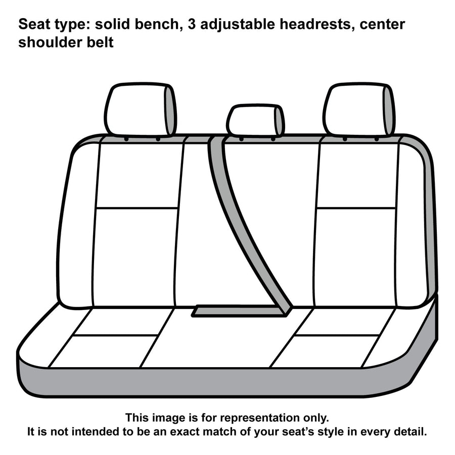 Covercraft Super Dux Carhartt SeatSaver Custom Seat Covers | SSC7432COBK | 2nd Row Solid Bench Seat | Compatible with 2011-2018 Ram 1500, 2019-2022 Ram 1500 Classic, 2011-2022 Ram 2500/3500 | Black
