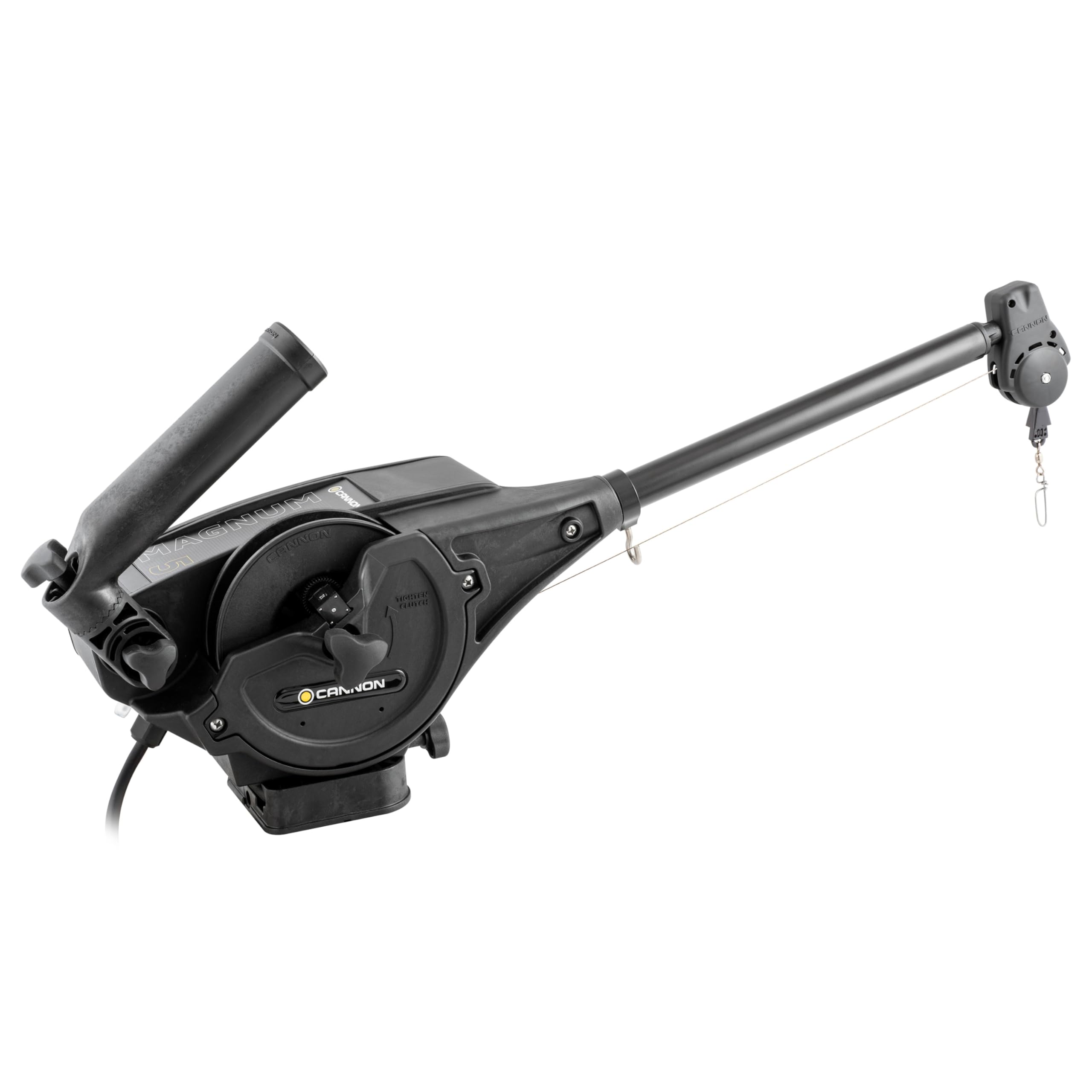 Heavy-Duty Cannon Magnum 5 Electric Downrigger, Boat Fishing Trolling System – Black