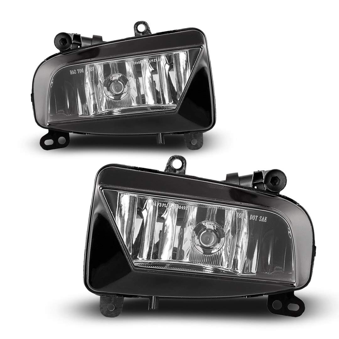 Fog Lights Winjet WJ30-0533-09 Replacements Pair Set RH LH for 2013-2016 Audi A4 - Clear