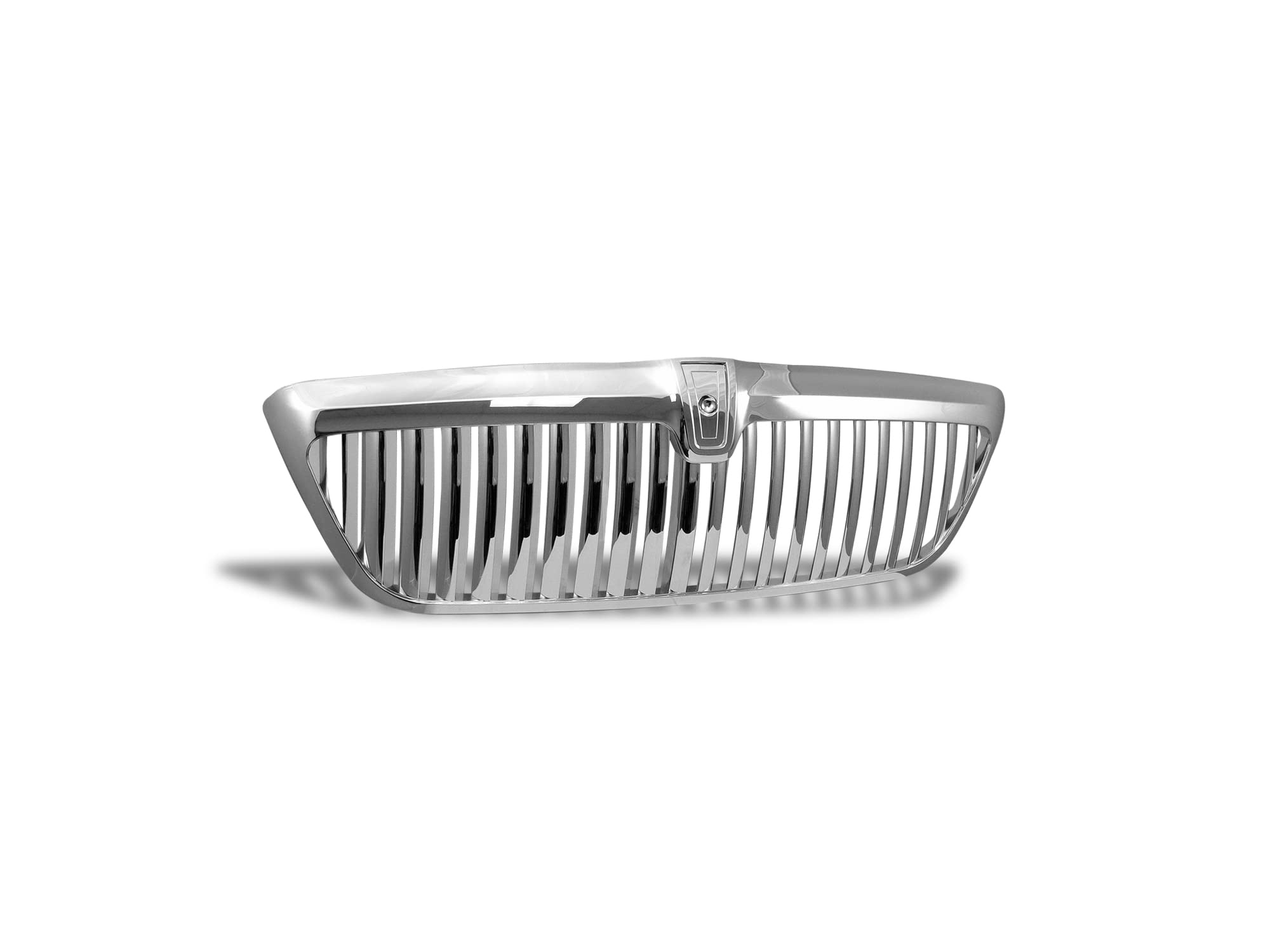 Vertical Front Hood Grille Armordillo USA 7149786 - Chrome Fits 2002-2003 Lincoln Blackwood