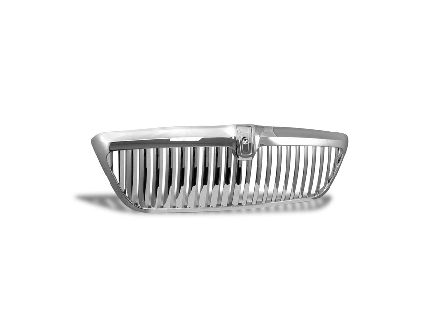 Vertical Front Hood Grille Armordillo USA 7149823 - Chrome Fits 1998-2002 Lincoln Navigator