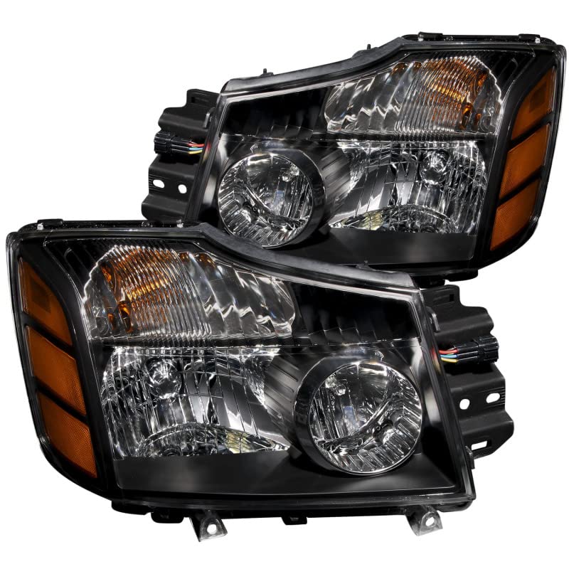 Crystal Headlight Set-Black ANZO USA 111069