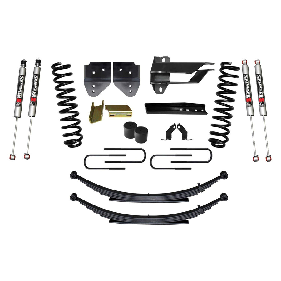 Suspension Lift Kit w/Shock Skyjacker F17401KS-M 4 in. Lift Incl. Front Coil Springs Rear Leaf Springs M9500 Monotube Shocks