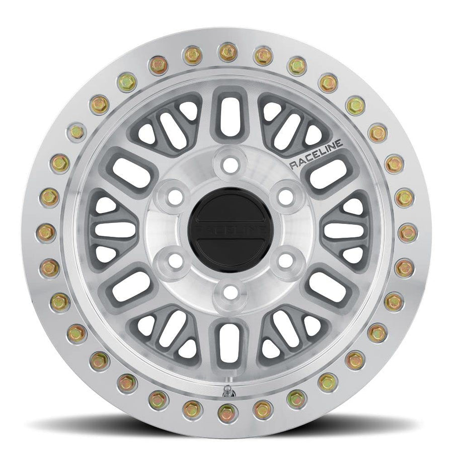 Raceline RT951M Ryno BEADLOCK Wheel Black with Machined (17 x 9. inches /1 x 1 mm, 12 mm Offset)
