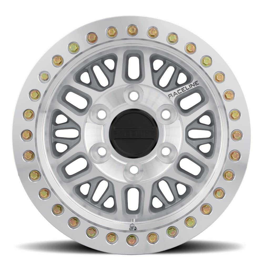 Raceline RT951M Wheels Ryno BEADLOCK Black Wheel with Machined (17 x 9. inches /1 x 1 mm, 12 mm Offset)