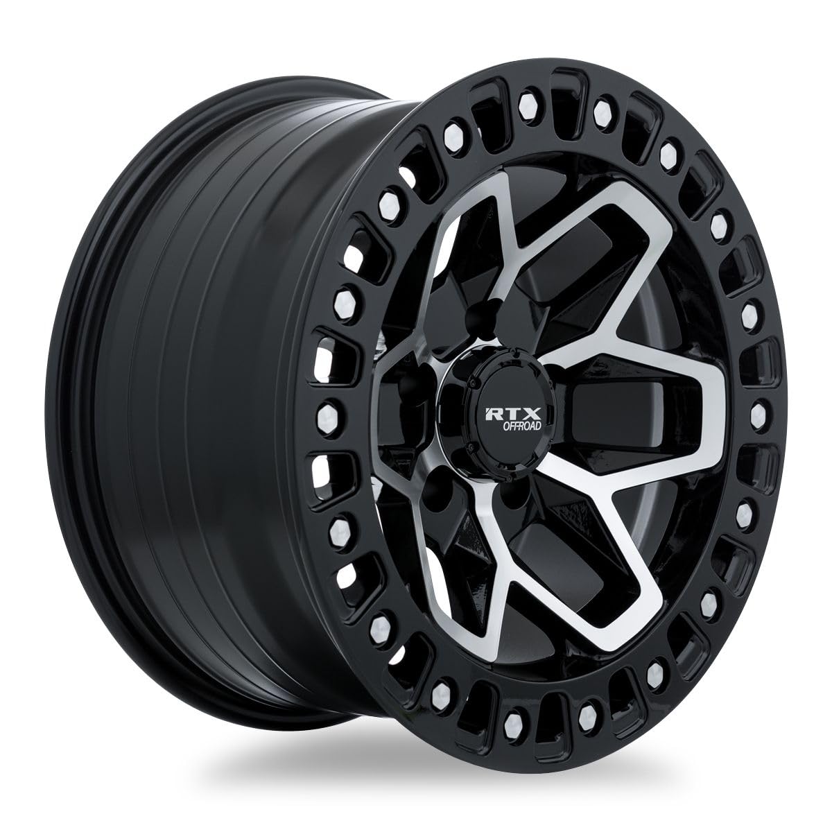 083025 RTX® (Offroad), Zion, Gloss Black Machined, 20x9 5x127 ET-15 CB71.5
