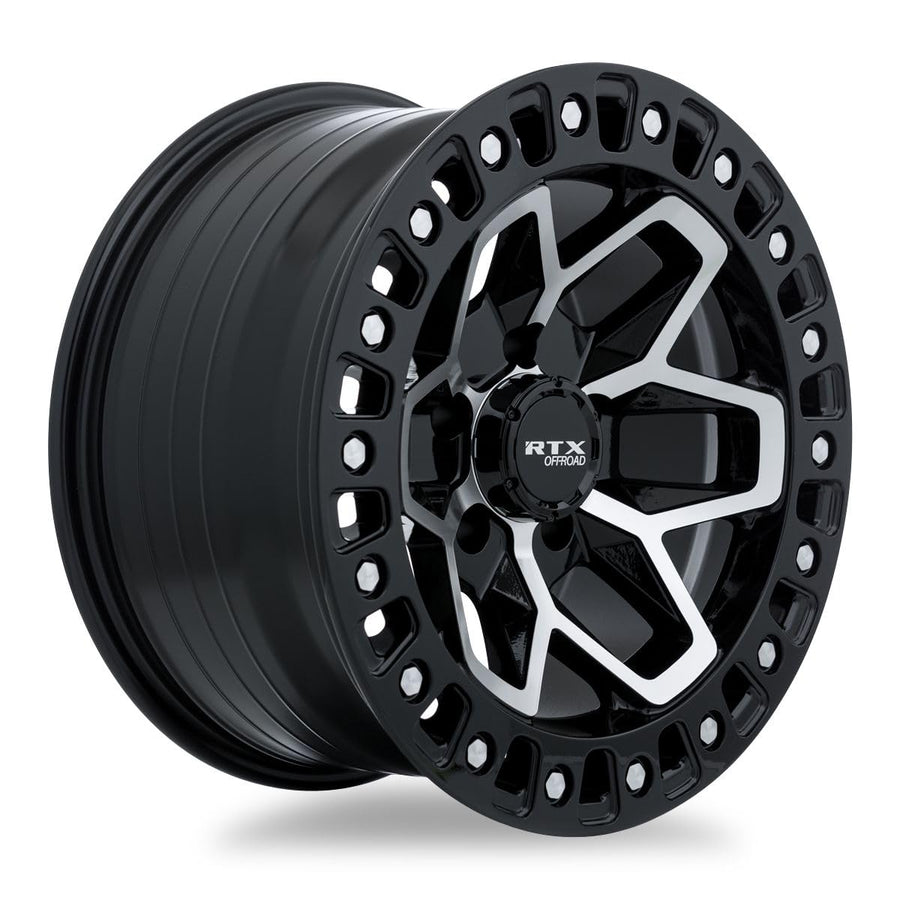 083025 RTX® (Offroad), Zion, Gloss Black Machined, 20x9 5x127 ET-15 CB71.5