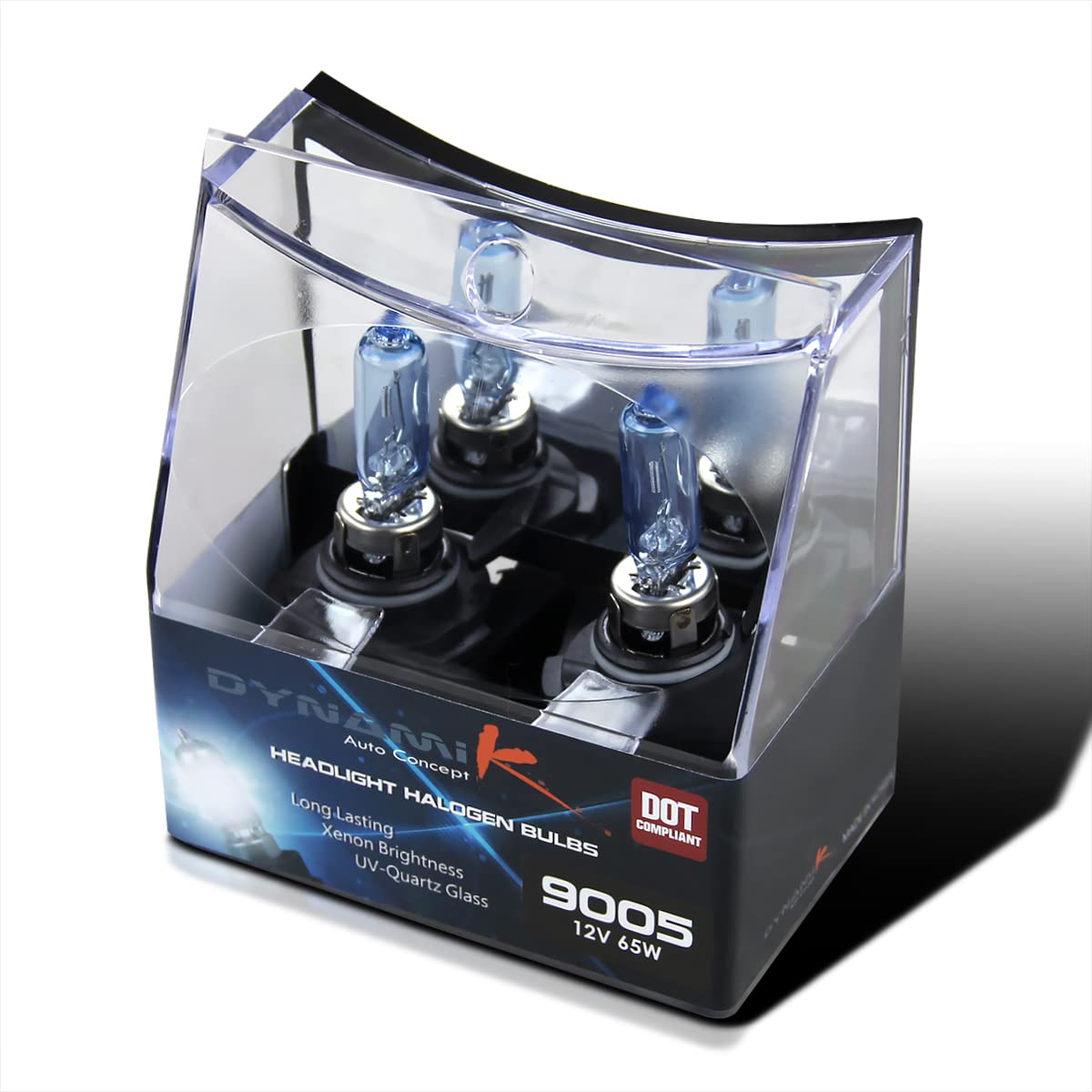 9005 Spec-D Tuning 2 Piece 12V 65W 4200K Beam Head Lights Halogen Replacement Left + Right Pair