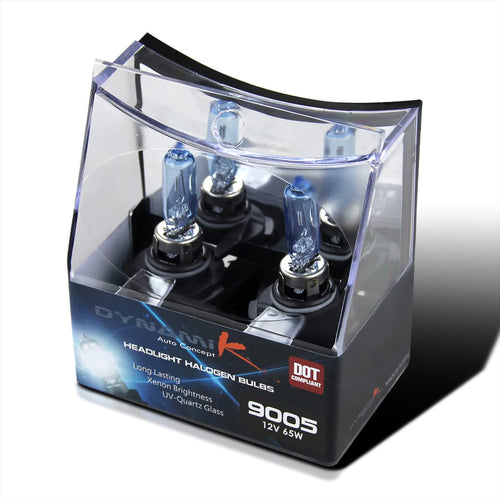 9005 Spec-D Tuning 2 Piece 12V 65W 4200K Beam Head Lights Halogen Replacement Left + Right Pair