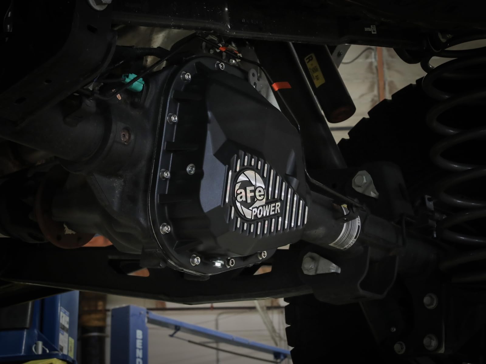 aFe POWER Rear Differential Cover Pro Series Black w/Machined Fins - #46-71320B - Ford F-150/Raptor 97-23 (9.75-12)