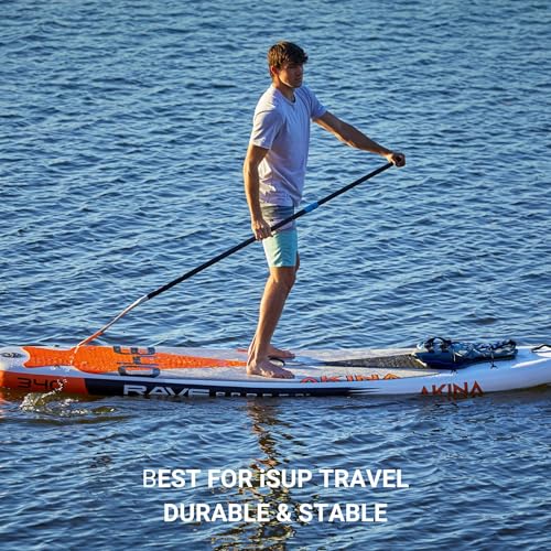 SUP Paddle Rave Sports – Adjustable, Lightweight Oar for Stand Up Paddleboard, Floats and No Twist Handle Lock, Travel Style