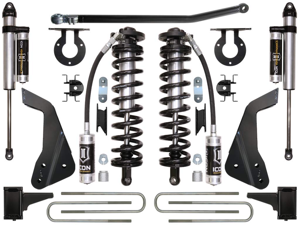 4-5.5" Lift, ICON Stage 3 Coilover Conversion System, Compatible with 2008-2010 Ford F250/F350, K63123