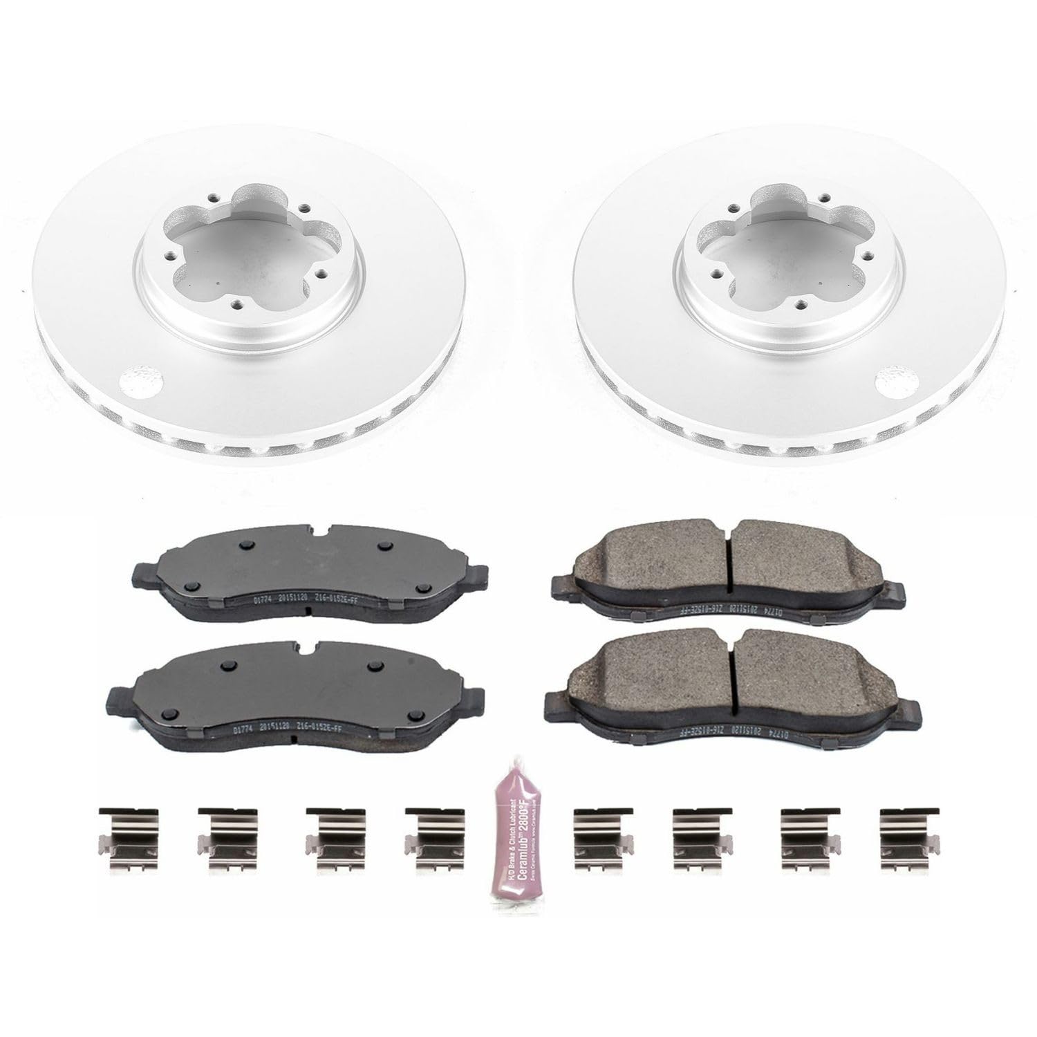 Power Stop Z17 Evolution Geomet Coated Brake Kit For Ford Transit-150 2015-2019, Ford Transit-250 2015-2019, Ford Transit-350 2015-2019 [Model Specific]