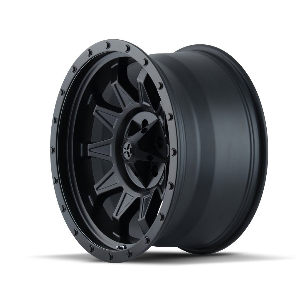 Matte Black/Black Dirty Life ROADKILL Beadlock Wheel with Painted Finish (17 x 8.5 inches /6 x 120 mm, 6 mm Offset)