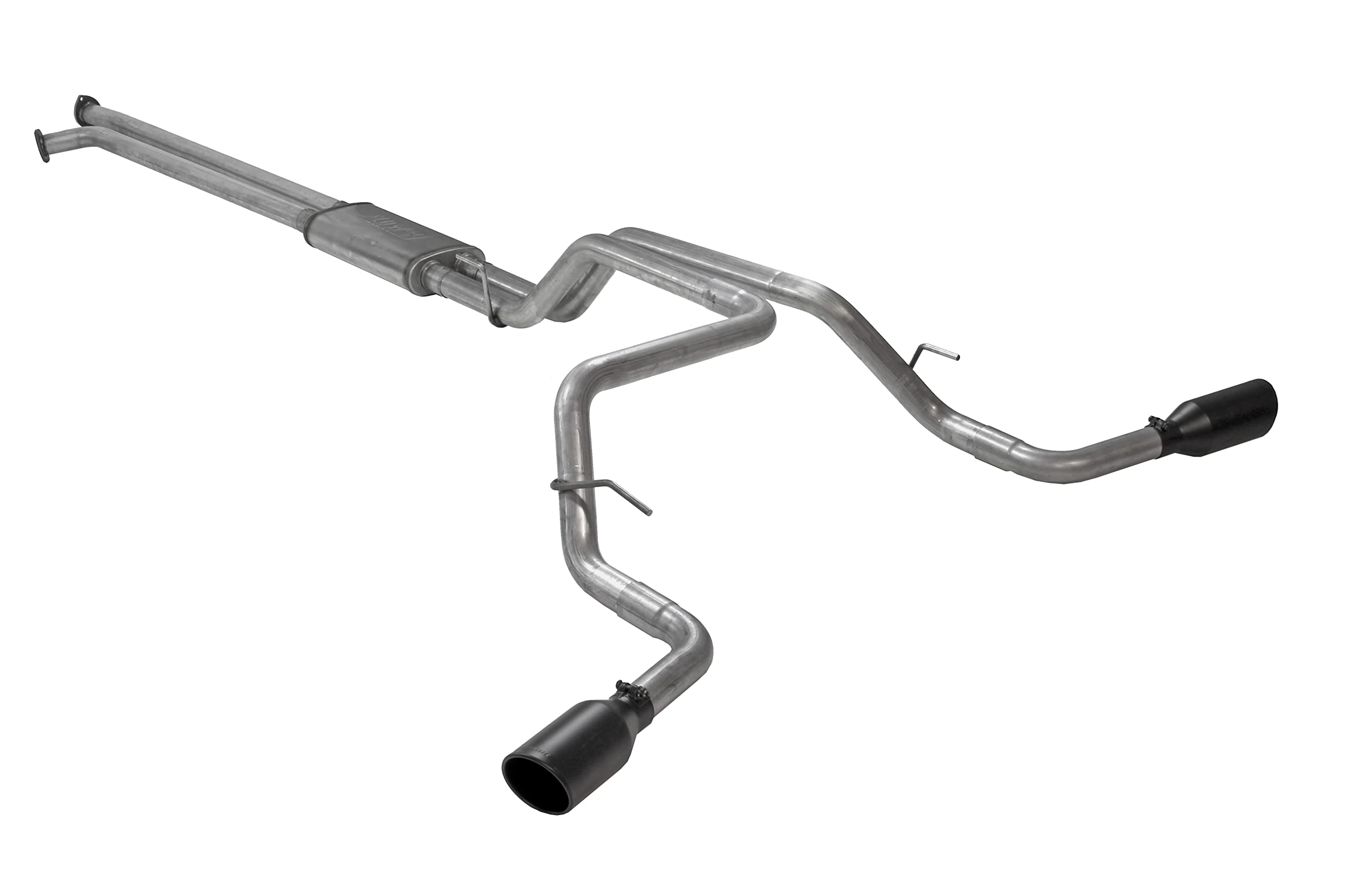Flowmaster FlowFX 718106 Cat-Back Exhaust Kit 2.5 Inch Dual Side Exit 409 Stainless Steel 4.5 Inch Black Ceramic Tips Compatible with 2007-2009 Toyota Tundra 5.7L 2/4WD All Wheelbases