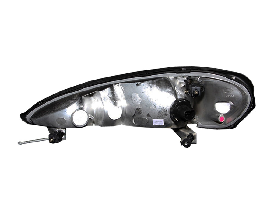 Pontiac Grand Am Anzo USA 121116 Crystal Black Headlight Assembly - (Sold in Pairs)