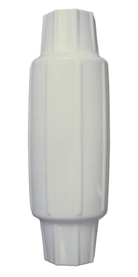 Torpedo Pipe Bumper, Dock Edge + 18", PVC- White