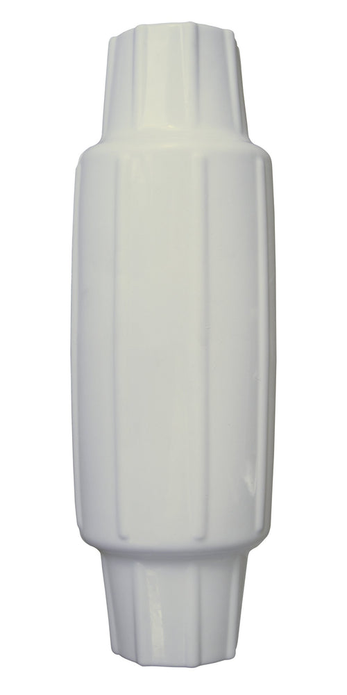 Torpedo Pipe Bumper, Dock Edge + 18", PVC- White