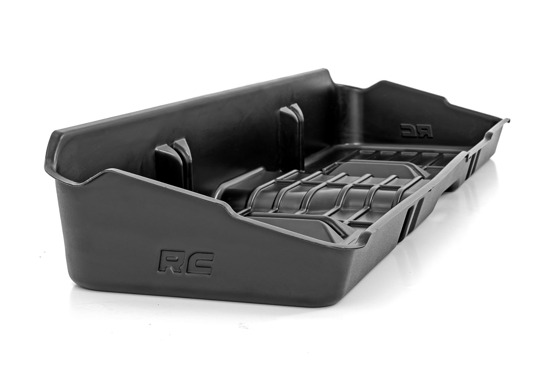 Under Seat Storage Rough Country for Chevy Silverado 1500 & GMC Sierra 1500 (2007-2013) CrewCab - Custom-Fit, Durable, Anti-Skid Under Seat Truck Storage