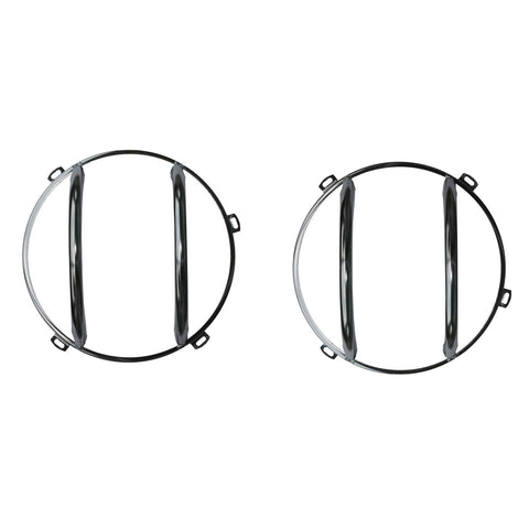 Euro Guard Kit, Rugged Ridge Headlight, Stainless Steel | 11142.04 | Fits 2007-2018 Jeep Wrangler JK