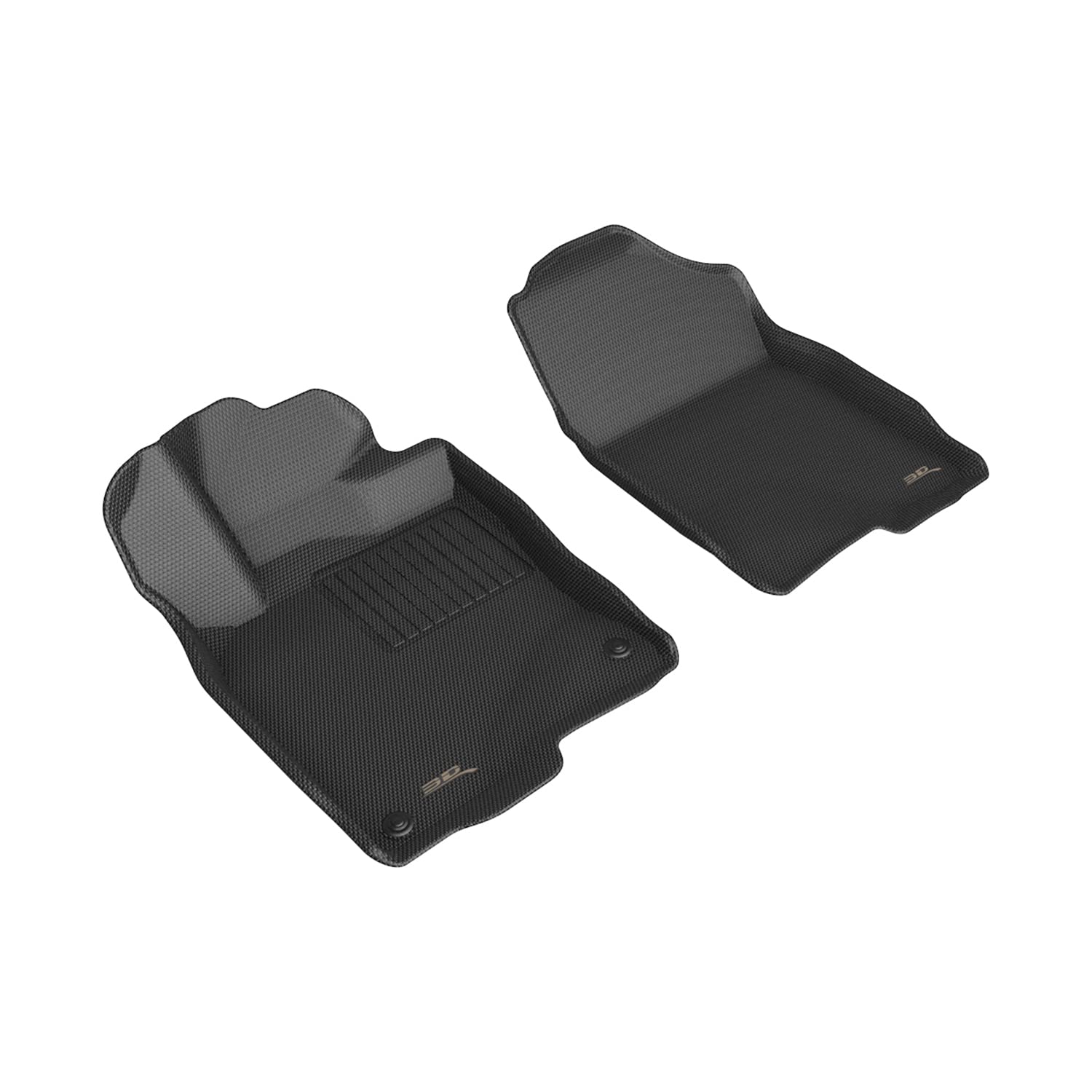 Custom Fit 3D MAXpider Kagu Floor Mat (Black) Compatible with Honda Civic 2022-2026 / Civic Type R 2023-2026 / Acura Integra 2023-2026 / Integra Type S 2024-2026 - Front Row
