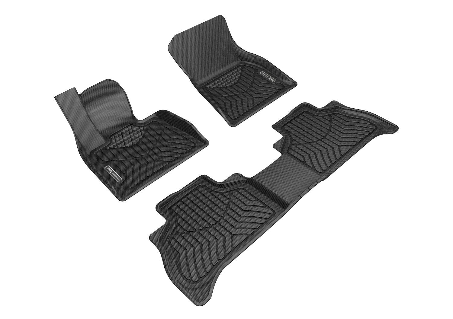 MAXpider 3D Custom Fit Maxtrac Floor Mat (Black) Compatible with BMW X5 (G05) 5-seat 2019-2026 - Full Set
