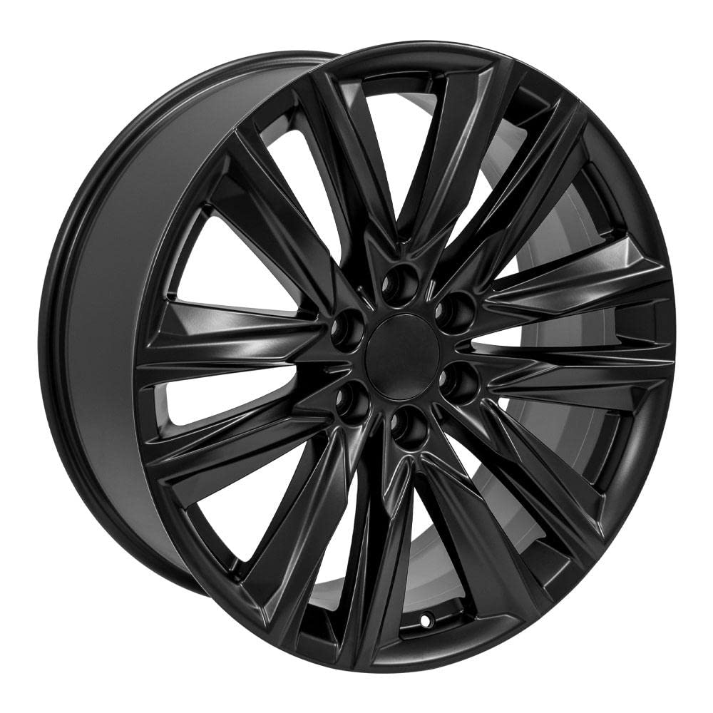 22 Inch OE Wheels CA91 Rim Fits Escalade Sport Style 6x139.7 22x9 Satin Black - Hollander 4869 (1)