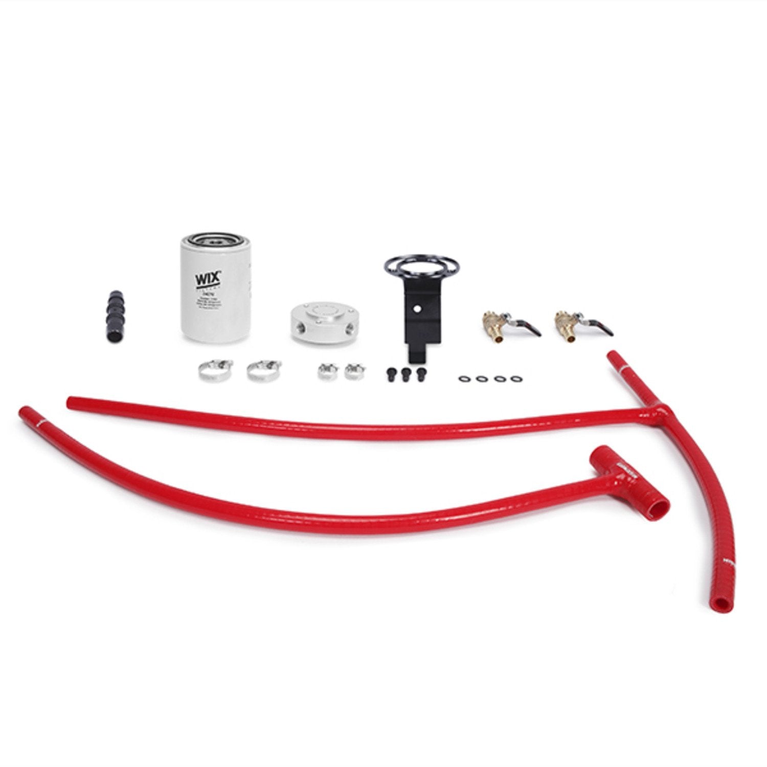 Mishimoto Coolant Filter Kit MMCFK-F2D-03RD, Compatible with Ford Powerstroke 6.0L, 2003-2007, Red