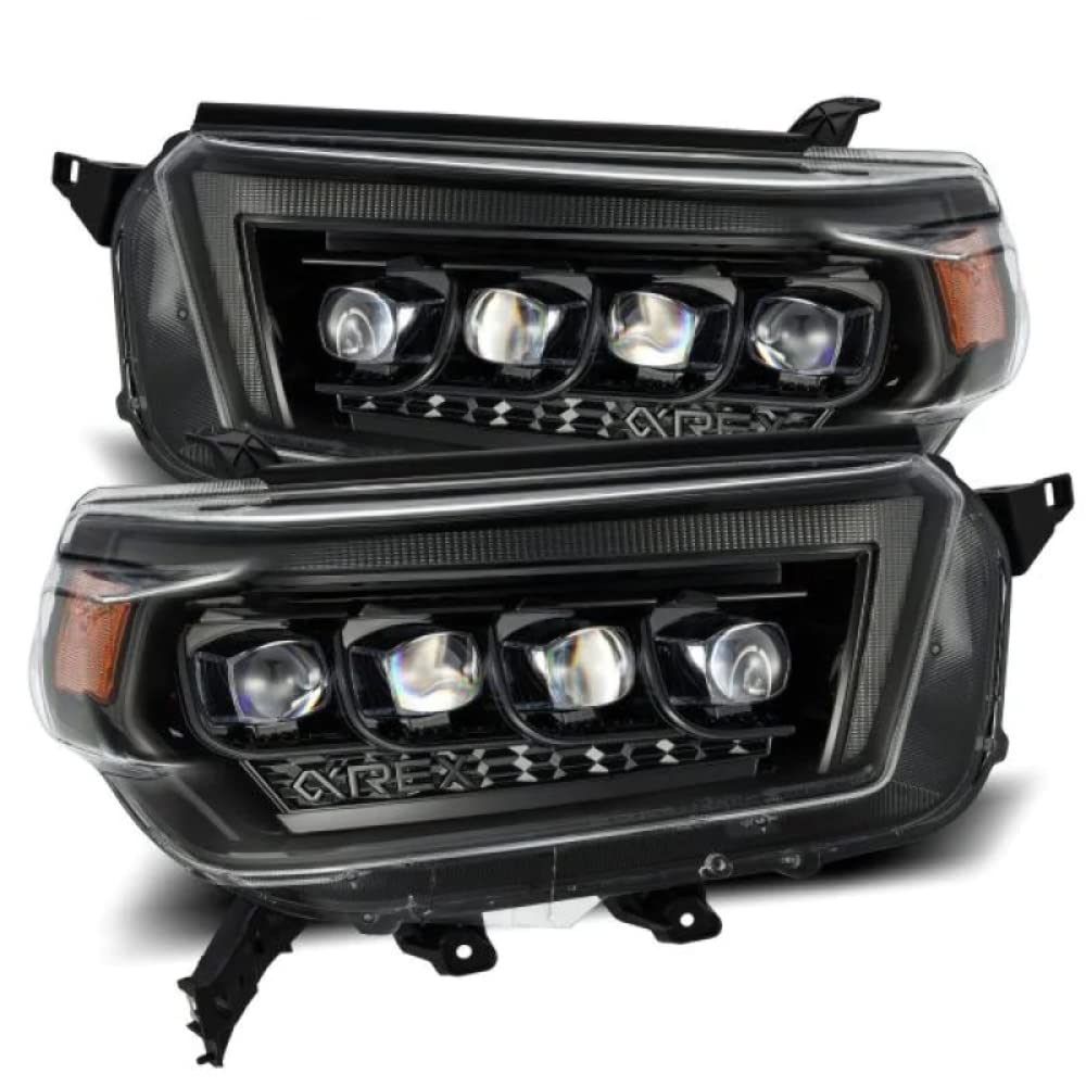 880758 AlphaRex USA Nova Series Projector Headlights fits Toyota 4Runner, Clear