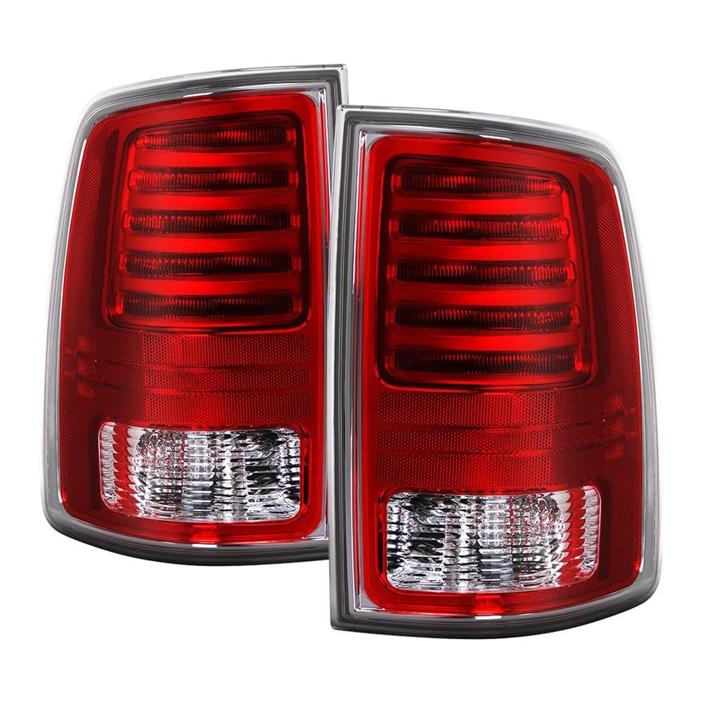 Halogen Upgrade to OE+ Chrome Interior LED Tail Light Spyder 2009-18 Ram 1500 2500 3500- Reverse-T20(Included) - OE Set (Come w/Harness fit Halogen Model)
