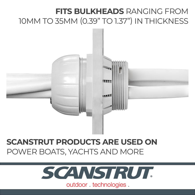 Through Bulkhead Seal Scanstrut - up to 5 Cables