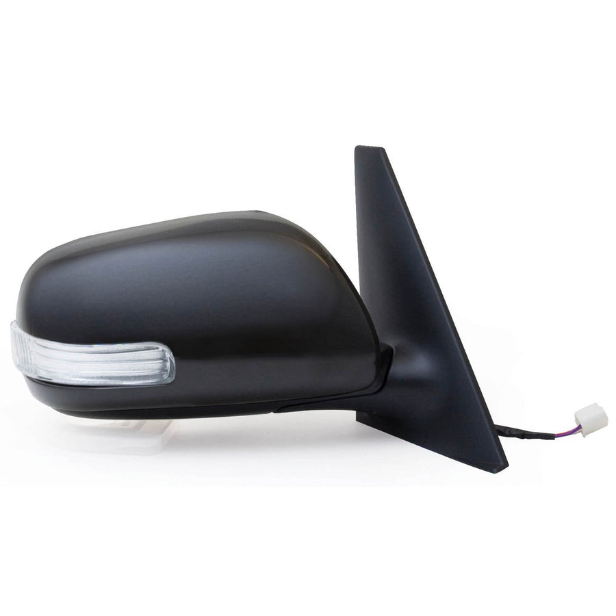 70143T Fit System Passenger Side Mirror for Scion xB, w/Turn Signal, Black, PTM Cover, Foldaway, Power