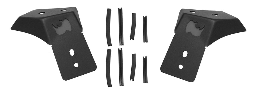 Go Rhino Hard Top XE LED Light Mounts for Single 3x3 LED Cube Light | Mild Steel, Textured Black | 730035T