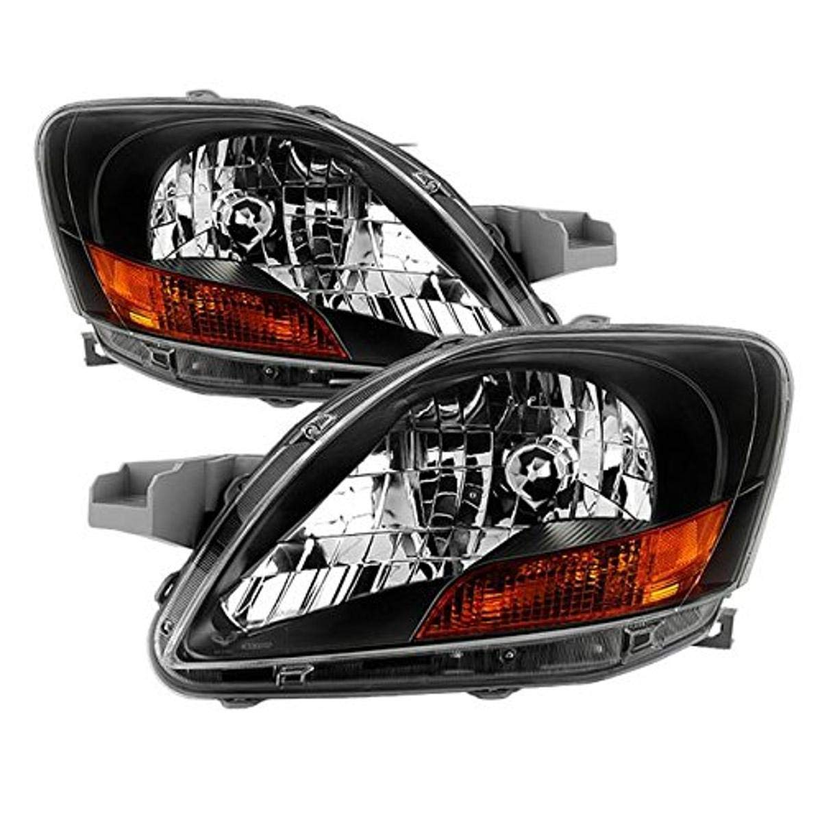 Headlight Xtune HD-JH-TYA06-AM-BK (Toyota Yaris Sedan 06-12 (Don't Fit 09-12 S Models) OEM Style s - Black)