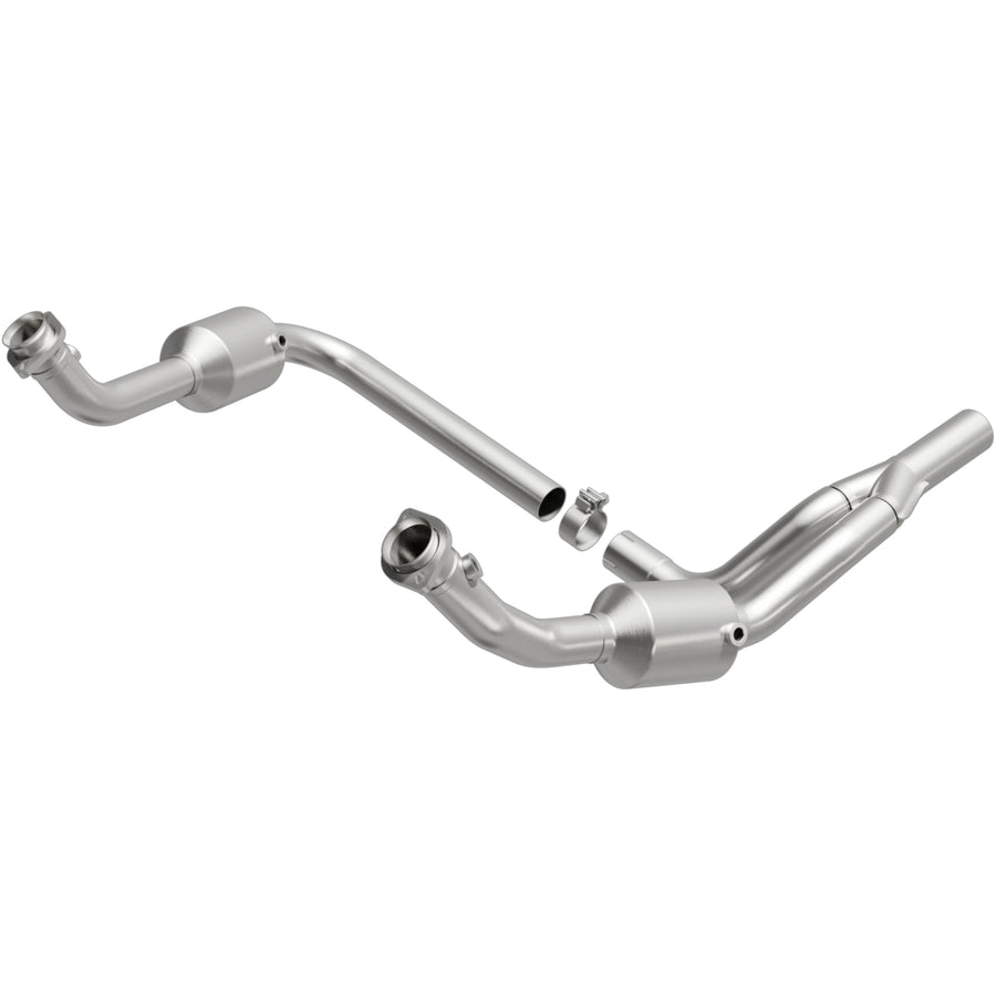 MagnaFlow OEM Grade Direct-Fit Catalytic Converter Federal/EPA Compliant 21-458 - Stainless Steel 2.25in Main Piping, 45.25in Overall Length, Pre-Converter & Midbed O2 Sensor - Replacement OEM