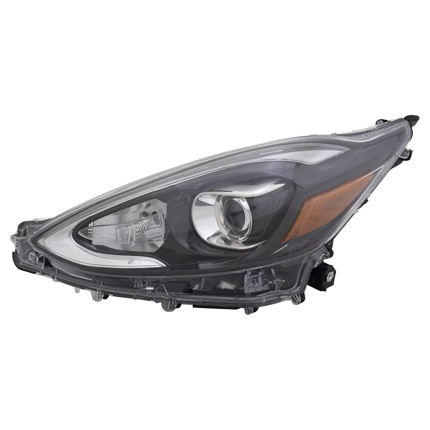 Left TYC Headlight Assembly Compatible with 2018-2019 Toyota Prius