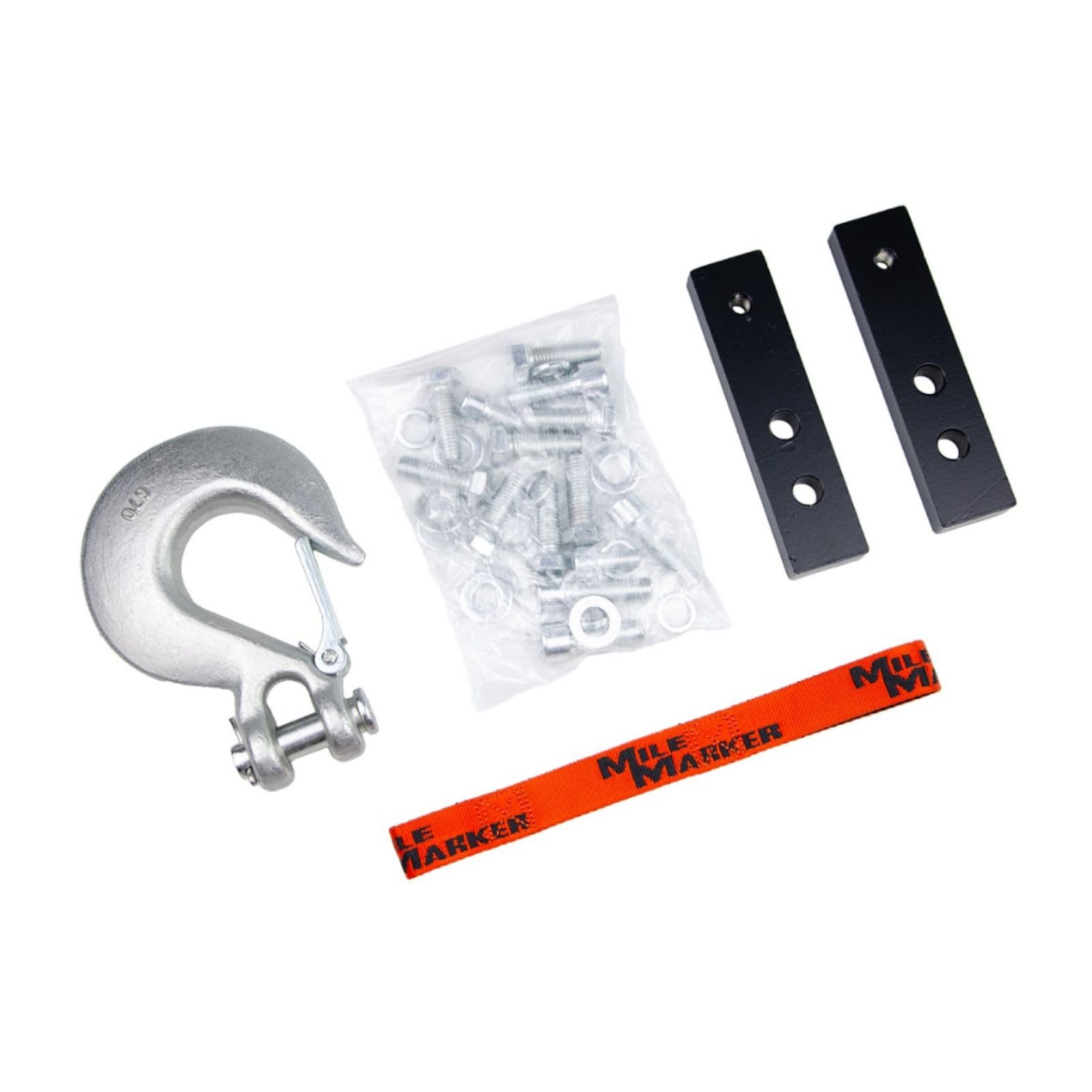SEC18 Mile Marker 77-50280W Winch 18000 lb Pulling Force fits 2001 2004 Sequoia Tacoma Tundra - Lightweight, Waterproof, Corrosion Resistant Stainless Steel Fasteners, 7.7 HP Series Wound Motor