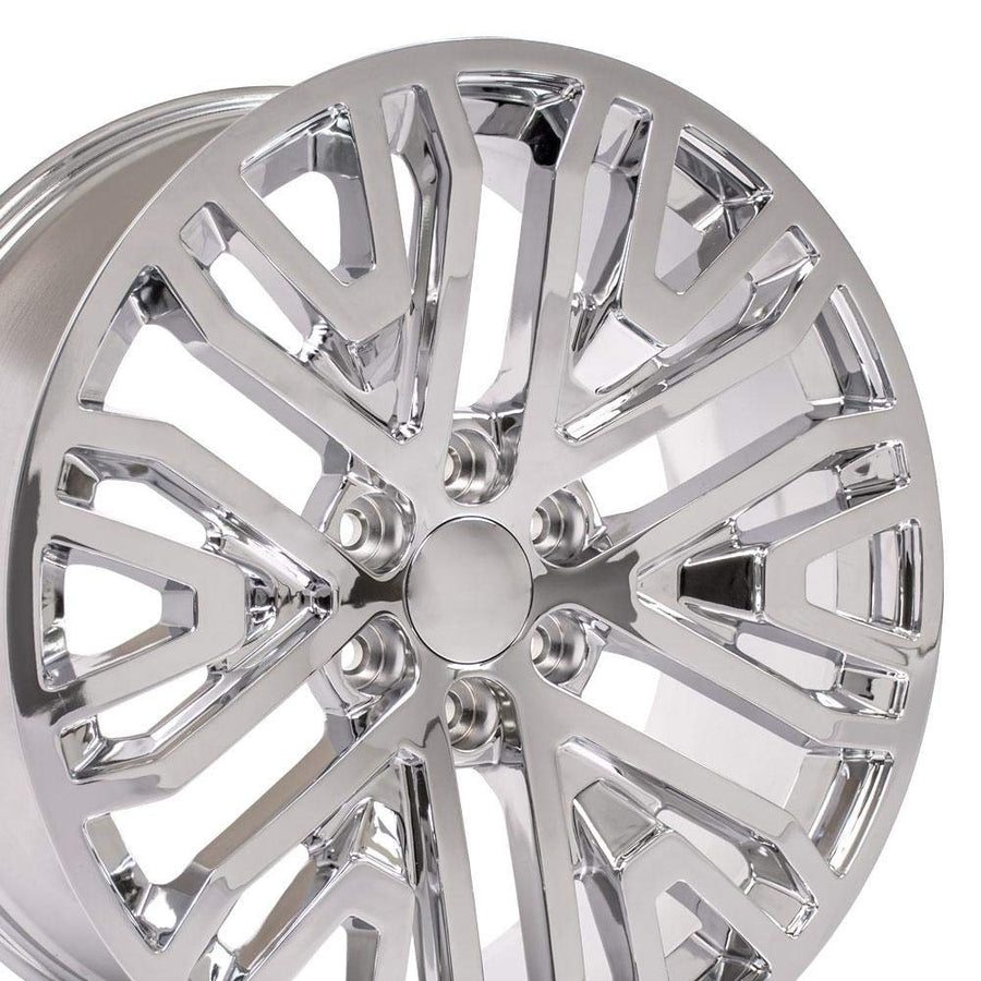 22 Inch OE Wheels CV37 Rim Fits Sierra 1500 Style 6x139.7 22x9 Chrome - Hollander 5906 (1)
