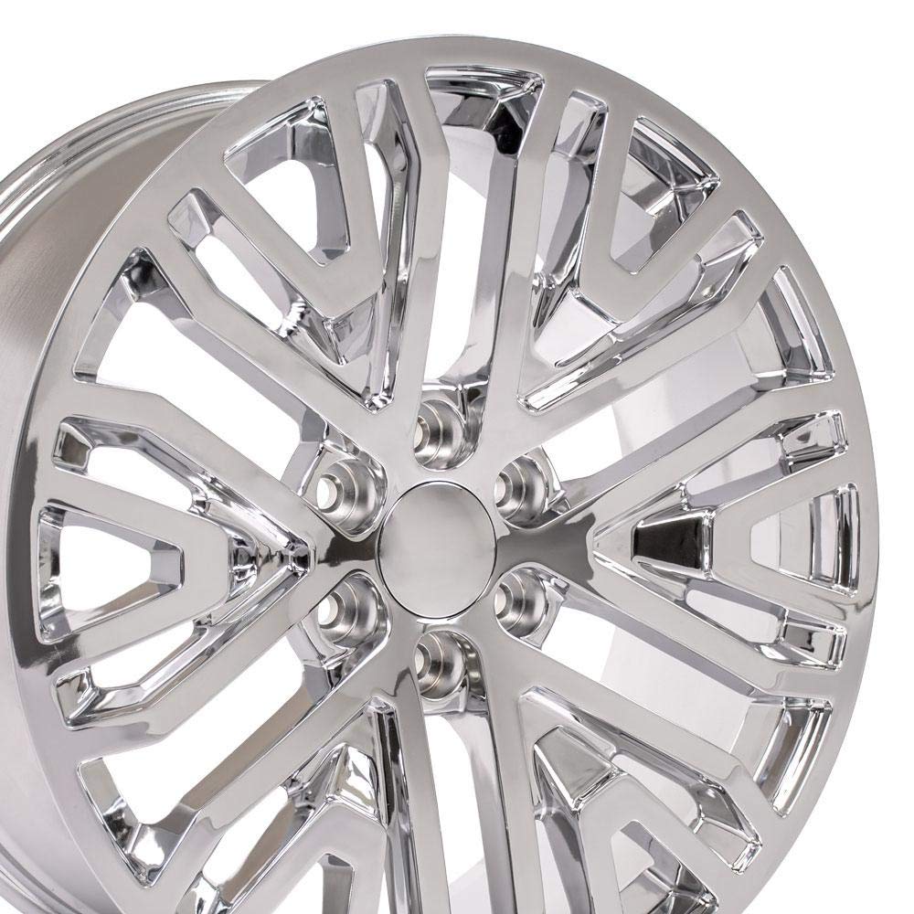 22 Inch OE Wheels CV37 Rim Fits Sierra 1500 Style 6x139.7 22x9 Chrome - Hollander 5906 (1)