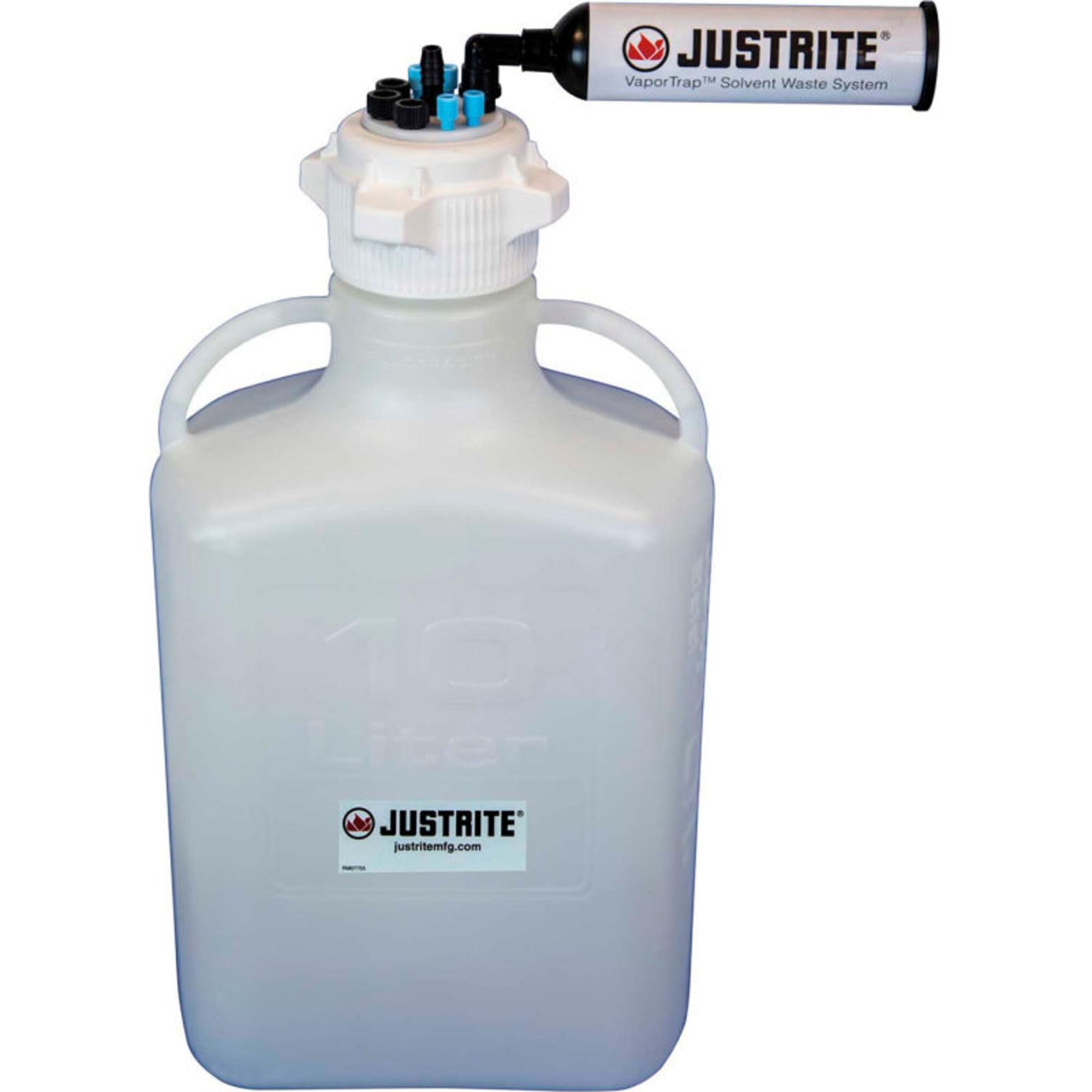 CAR,JUSTRITE,HDPE,10L,83 MMCAP,7PRT,HB,F (12822)