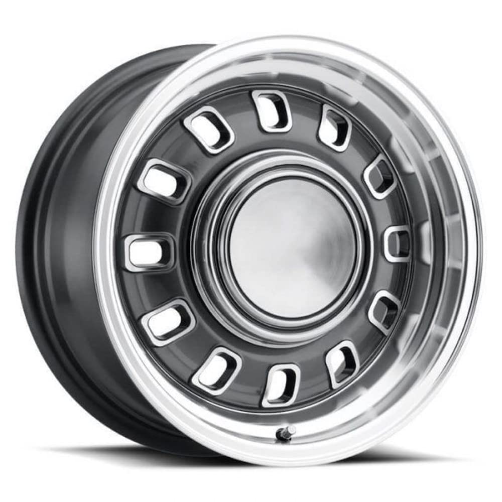 LW60-50744B Legendary Wheels 12 Slot - 15 x 7 in. - 4 x 4.5-3.75 bs - Charcoal
