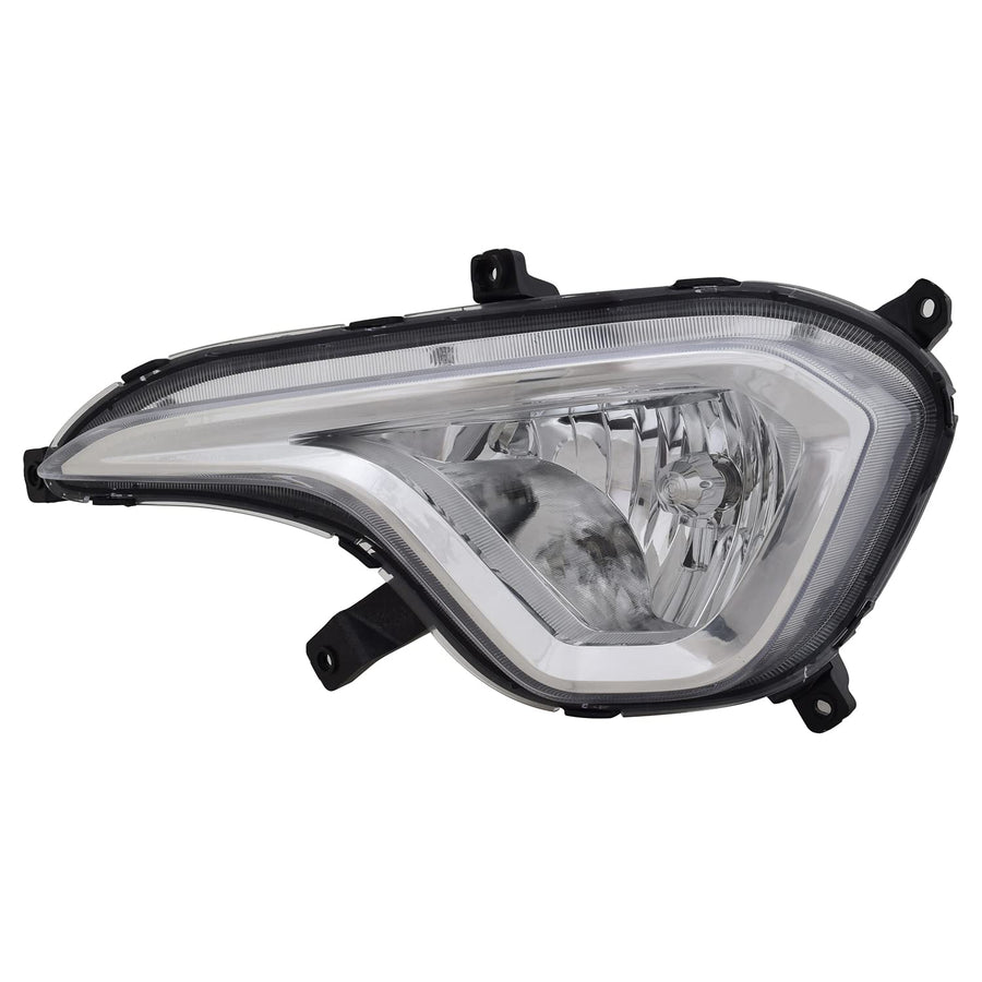 Left TYC Fog Light Assembly Compatible with 2013-2016 Hyundai Santa Fe