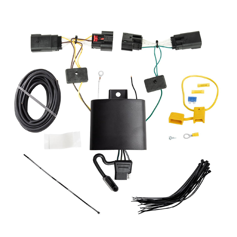 T-One® T-Connector Tekonsha Custom Harness, 4-Way Flat, w/Circuit Protected ModuLite® HD Module, Compatible with 2020-2024 Jeep Gladiator, 2018-2024 Jeep Wrangler.