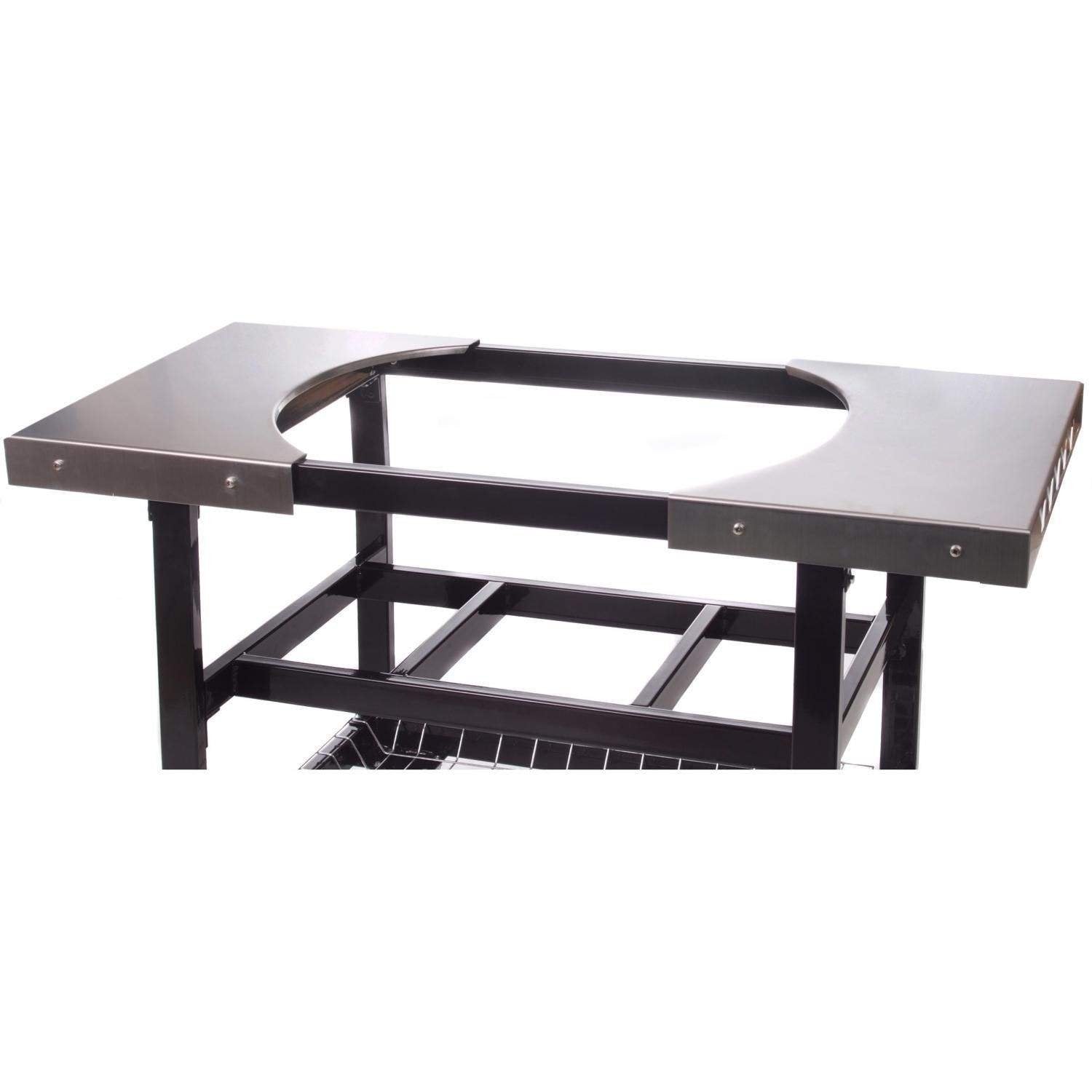 Stainless Primo Metal Cart with Top and Basket for Oval LG and Oval XL